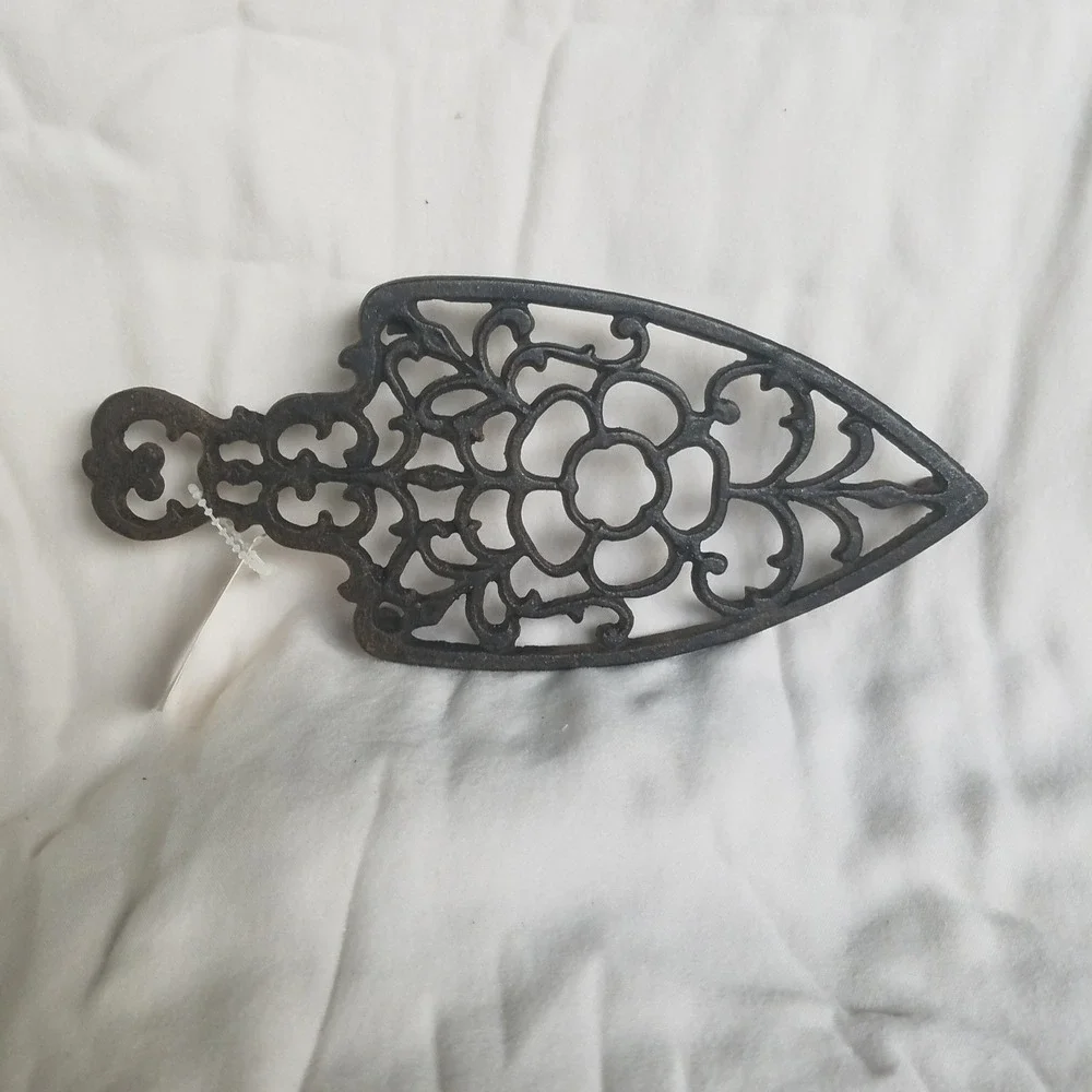 Floral Cast Iron‎ Trivet Ornate Vintage Style Kitchen Décor hot plate